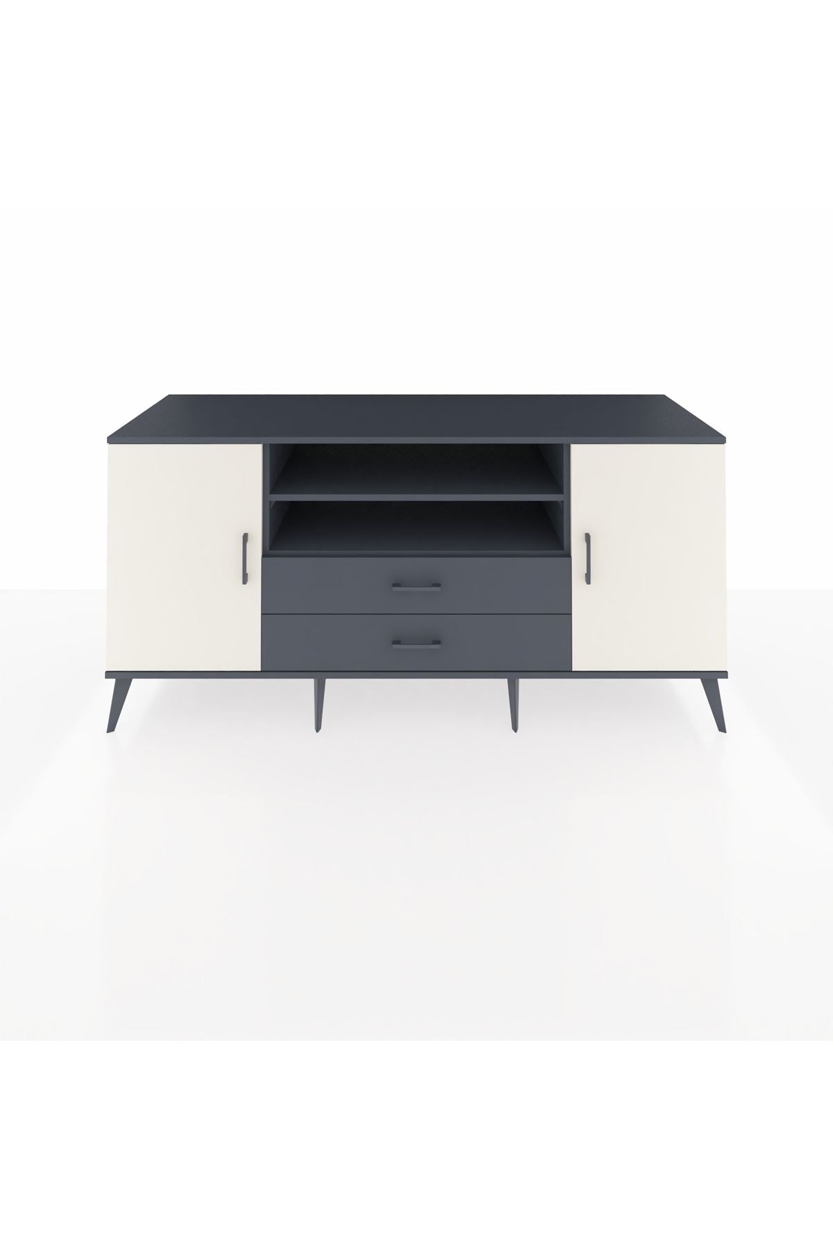 Kronos Konsol 4 Raflı 2 Çekmeceli 2 Kapaklı 176x59x83 - S610M018V14C