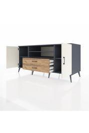 Kronos Konsol 4 Raflı 2 Çekmeceli 2 Kapaklı 176x59x83 - S610M018V15C