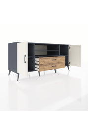 Kronos Konsol 4 Raflı 2 Çekmeceli 2 Kapaklı 176x59x83 - S610M018V15C