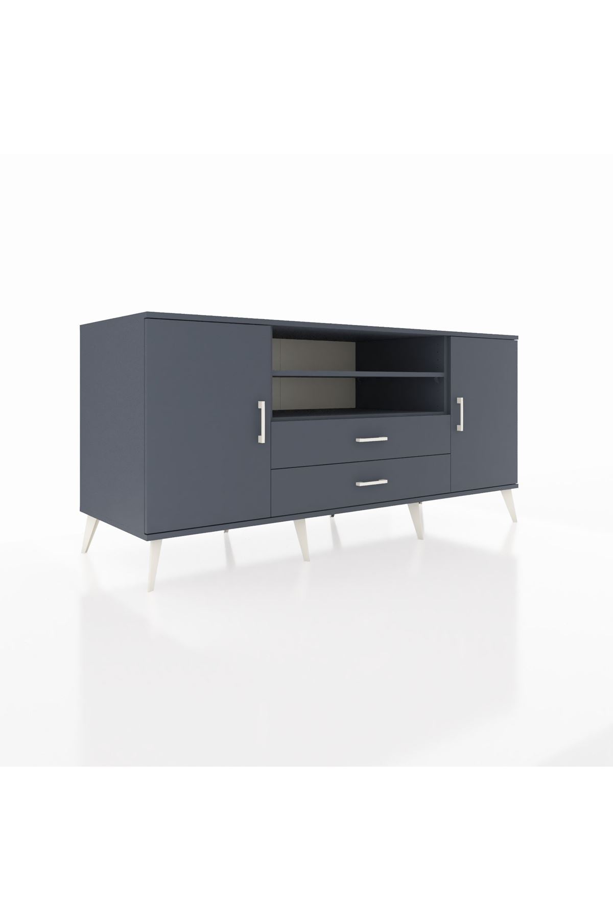 Kronos Konsol 4 Raflı 2 Çekmeceli 2 Kapaklı 176x59x83 - S610M018V17C