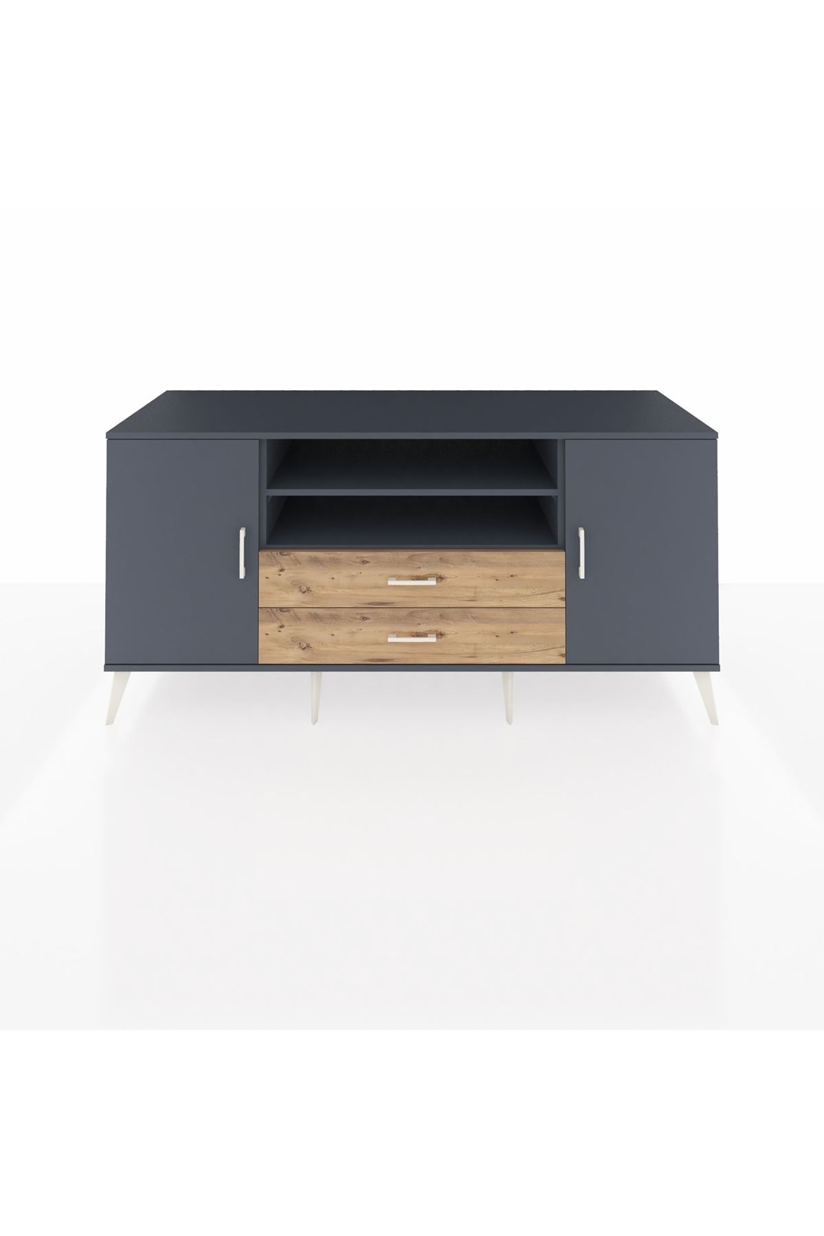 Kronos Konsol 4 Raflı 2 Çekmeceli 2 Kapaklı 176x59x83 - S610M018V18C