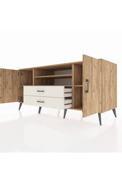 Kronos Konsol 4 Raflı 2 Çekmeceli 2 Kapaklı 176x59x83 - S610M018V19C