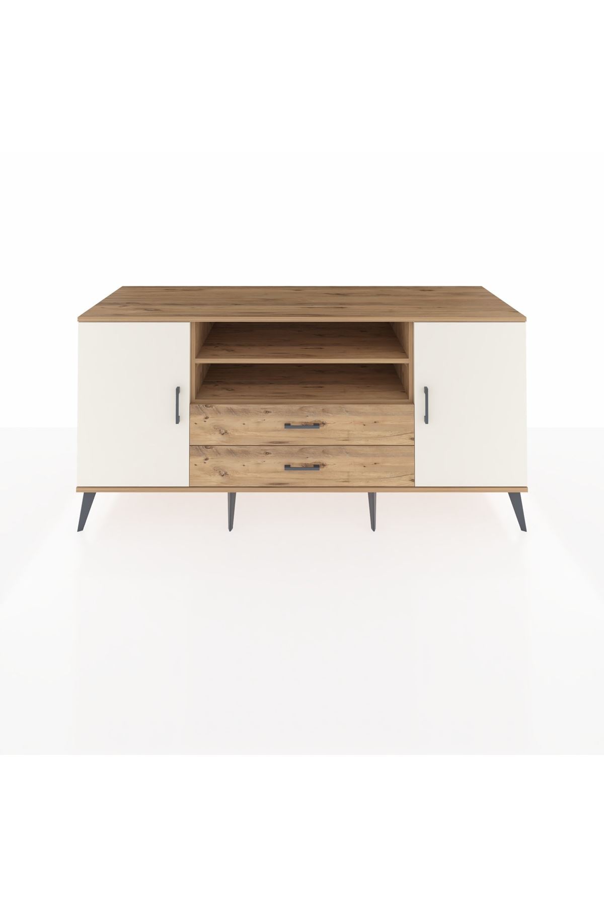 Kronos Konsol 4 Raflı 2 Çekmeceli 2 Kapaklı 176x59x83 - S610M018V24C