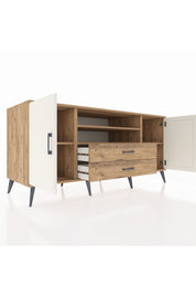 Kronos Konsol 4 Raflı 2 Çekmeceli 2 Kapaklı 176x59x83 - S610M018V24C