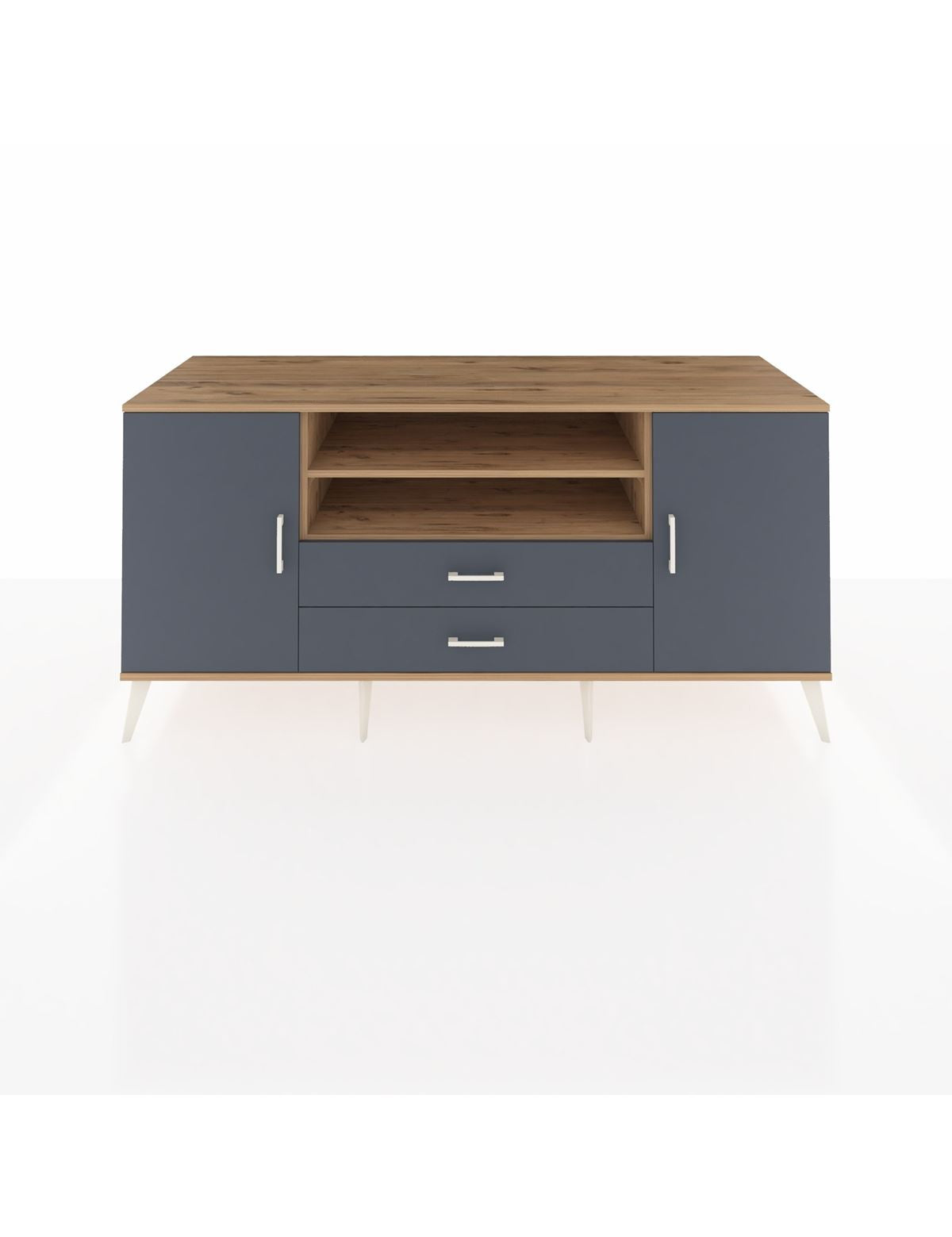 Kronos Konsol 4 Raflı 2 Çekmeceli 2 Kapaklı 176x59x83 - S610M018V26C