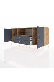 Kronos Konsol 4 Raflı 2 Çekmeceli 2 Kapaklı 176x59x83 - S610M018V26C