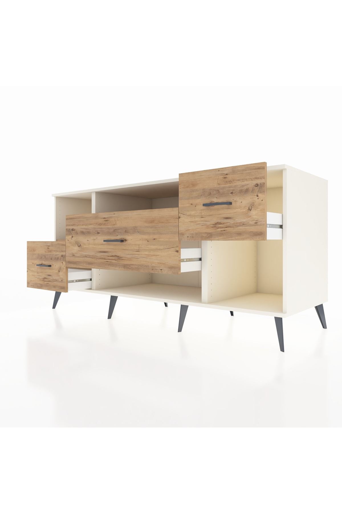 Kronos Konsol 2 Raflı 3 Çekmeceli 176x59x83 - S610M019V03C