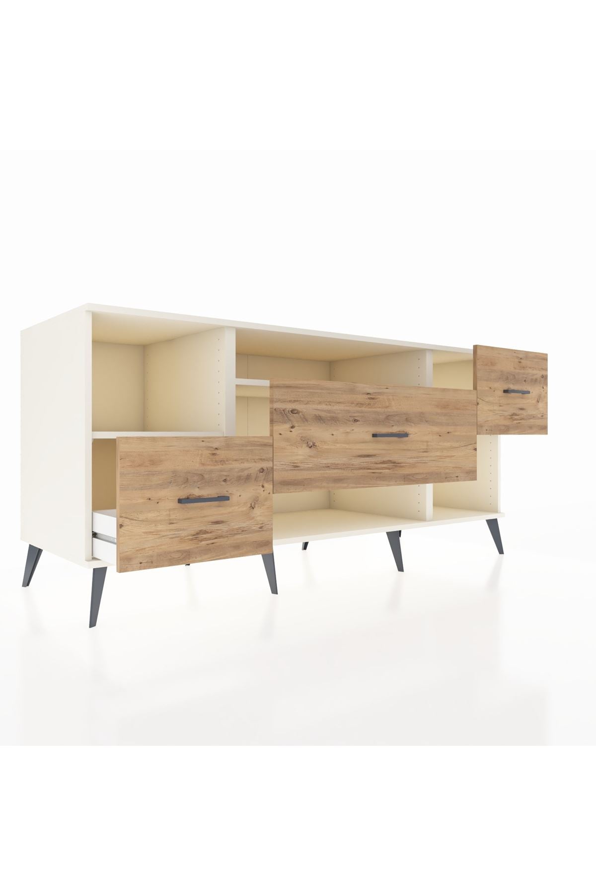 Kronos Konsol 2 Raflı 3 Çekmeceli 176x59x83 - S610M019V06C