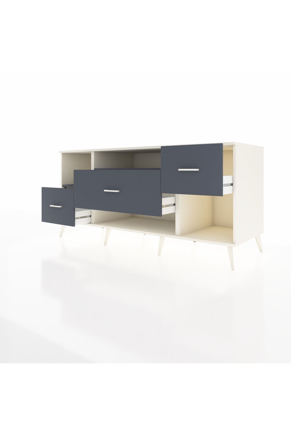 Kronos Konsol 2 Raflı 3 Çekmeceli 176x59x83 - S610M019V08C