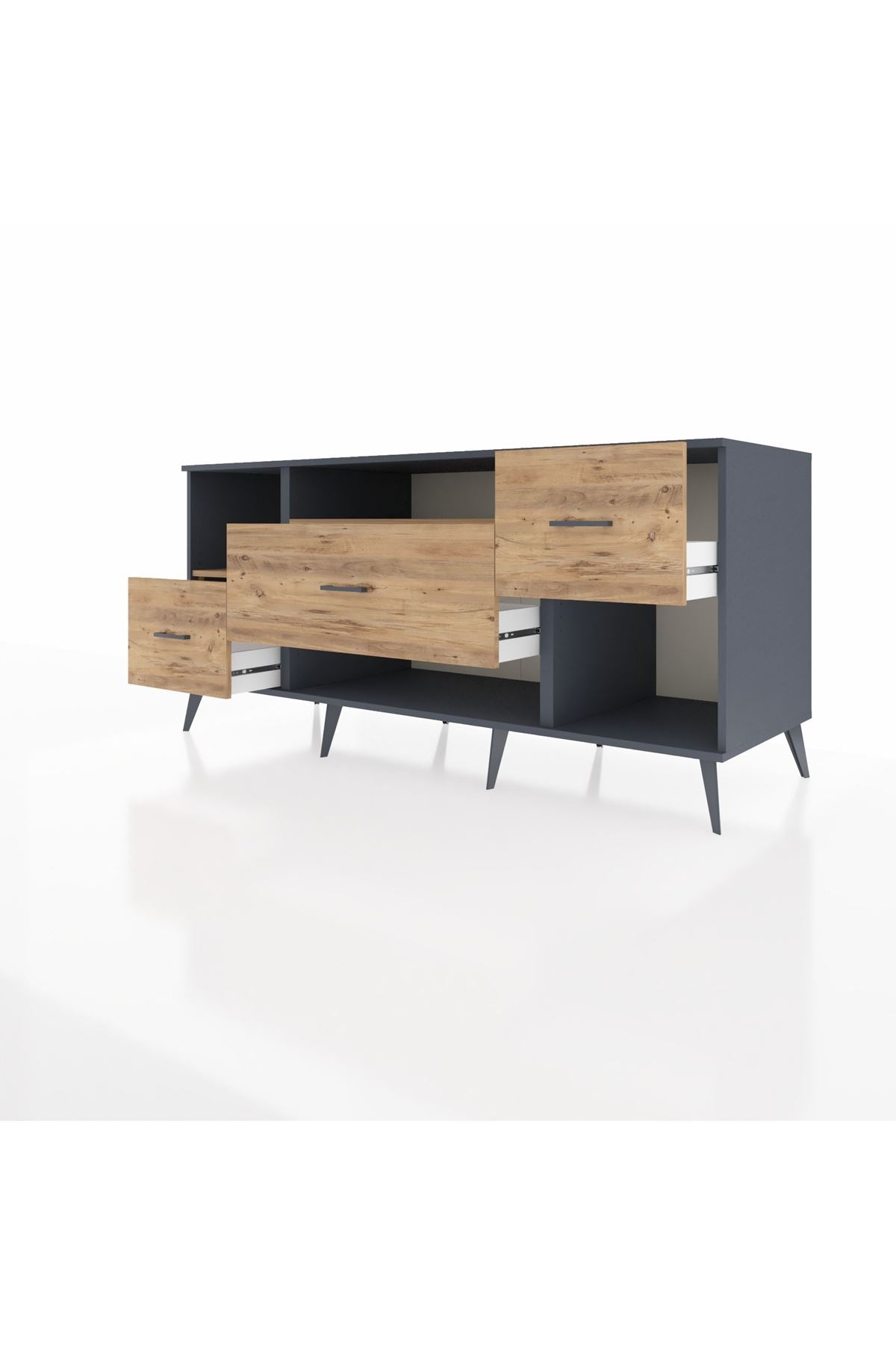 Kronos Konsol 2 Raflı 3 Çekmeceli 176x59x83 - S610M019V12C