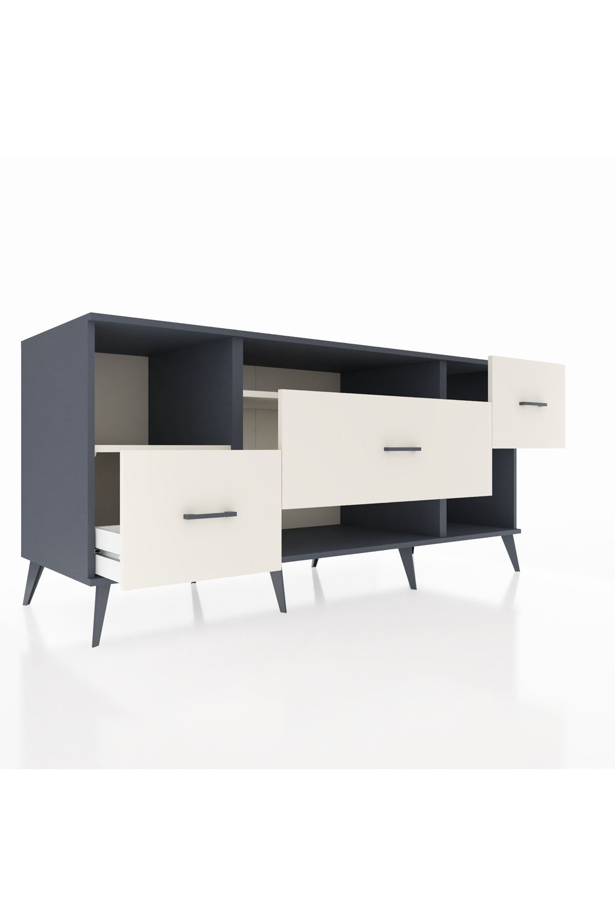 Kronos Konsol 2 Raflı 3 Çekmeceli 176x59x83 - S610M019V13C