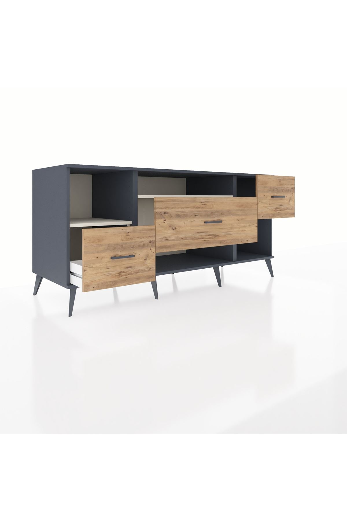Kronos Konsol 2 Raflı 3 Çekmeceli 176x59x83 - S610M019V15C
