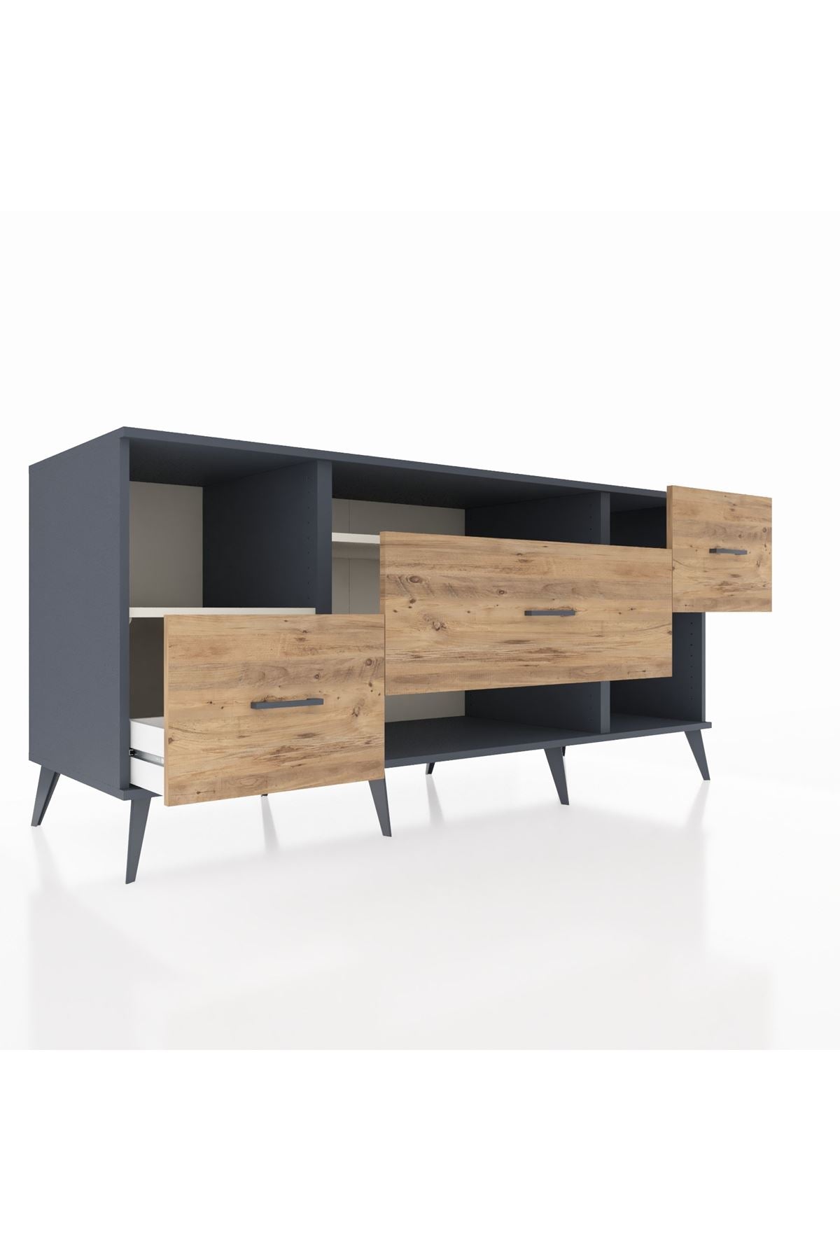 Kronos Konsol 2 Raflı 3 Çekmeceli 176x59x83 - S610M019V15C