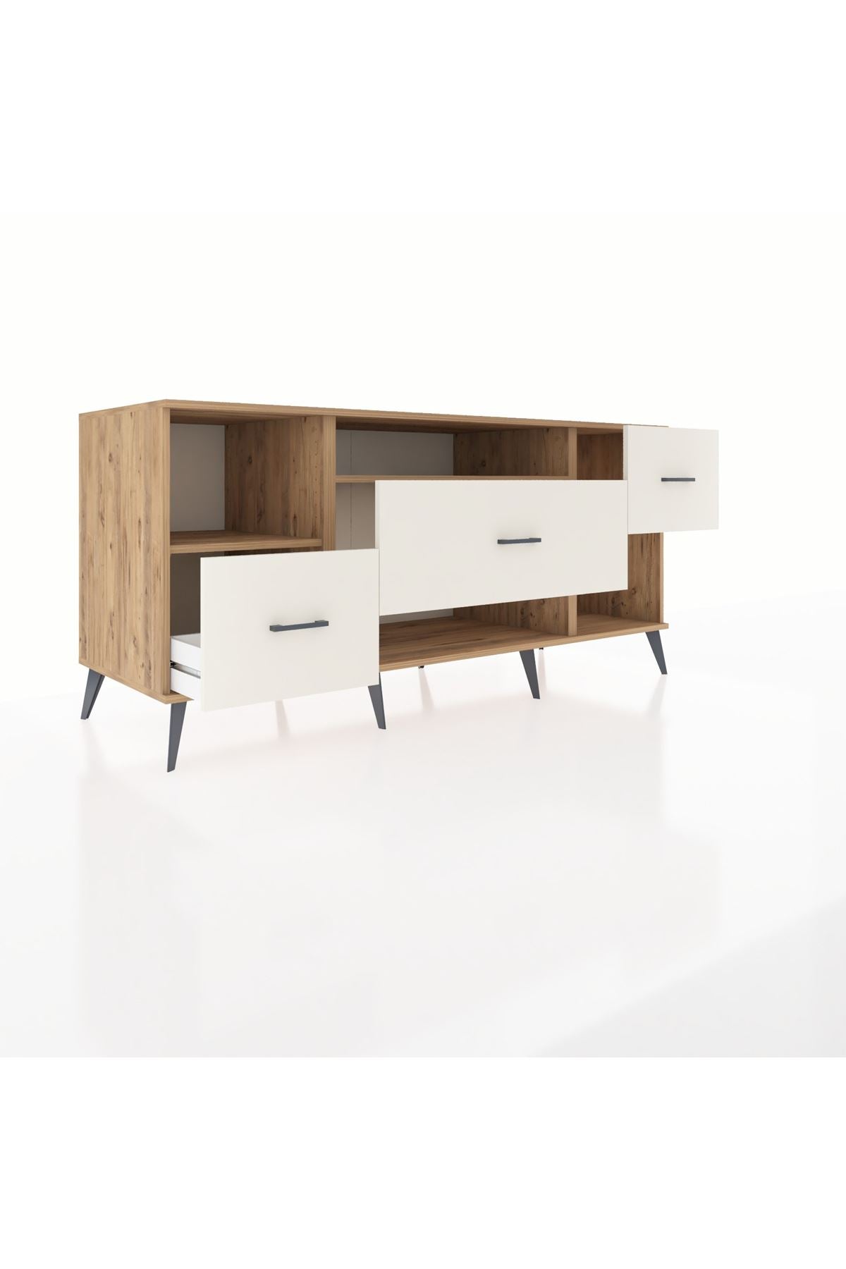 Kronos Konsol 2 Raflı 3 Çekmeceli 176x59x83 - S610M019V19C