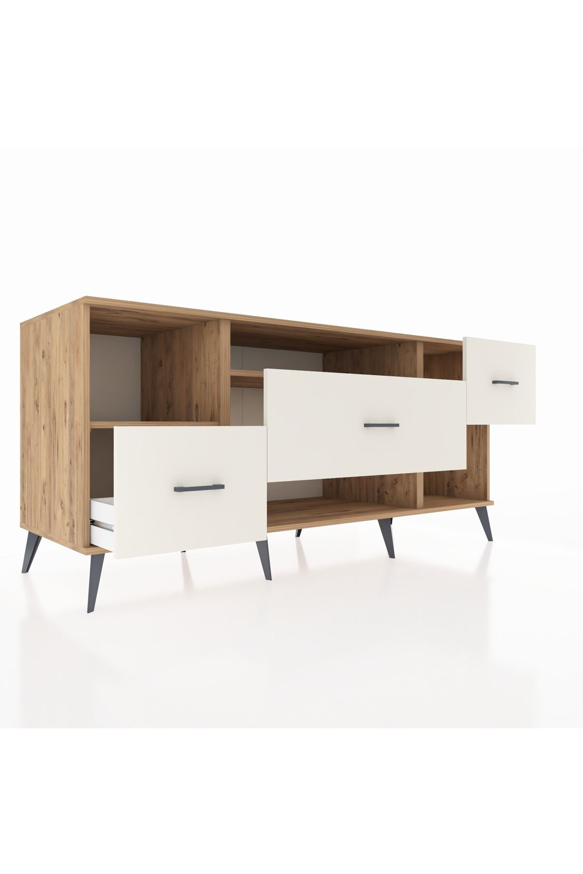 Kronos Konsol 2 Raflı 3 Çekmeceli 176x59x83 - S610M019V19C