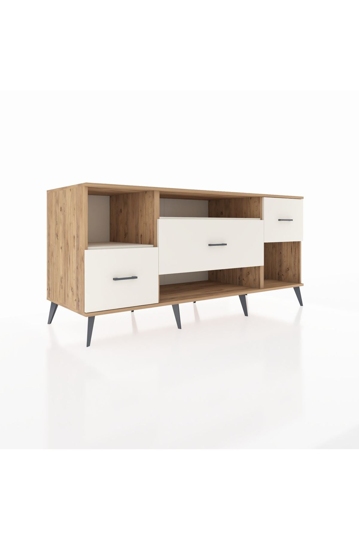 Kronos Konsol 2 Raflı 3 Çekmeceli 176x59x83 - S610M019V22C