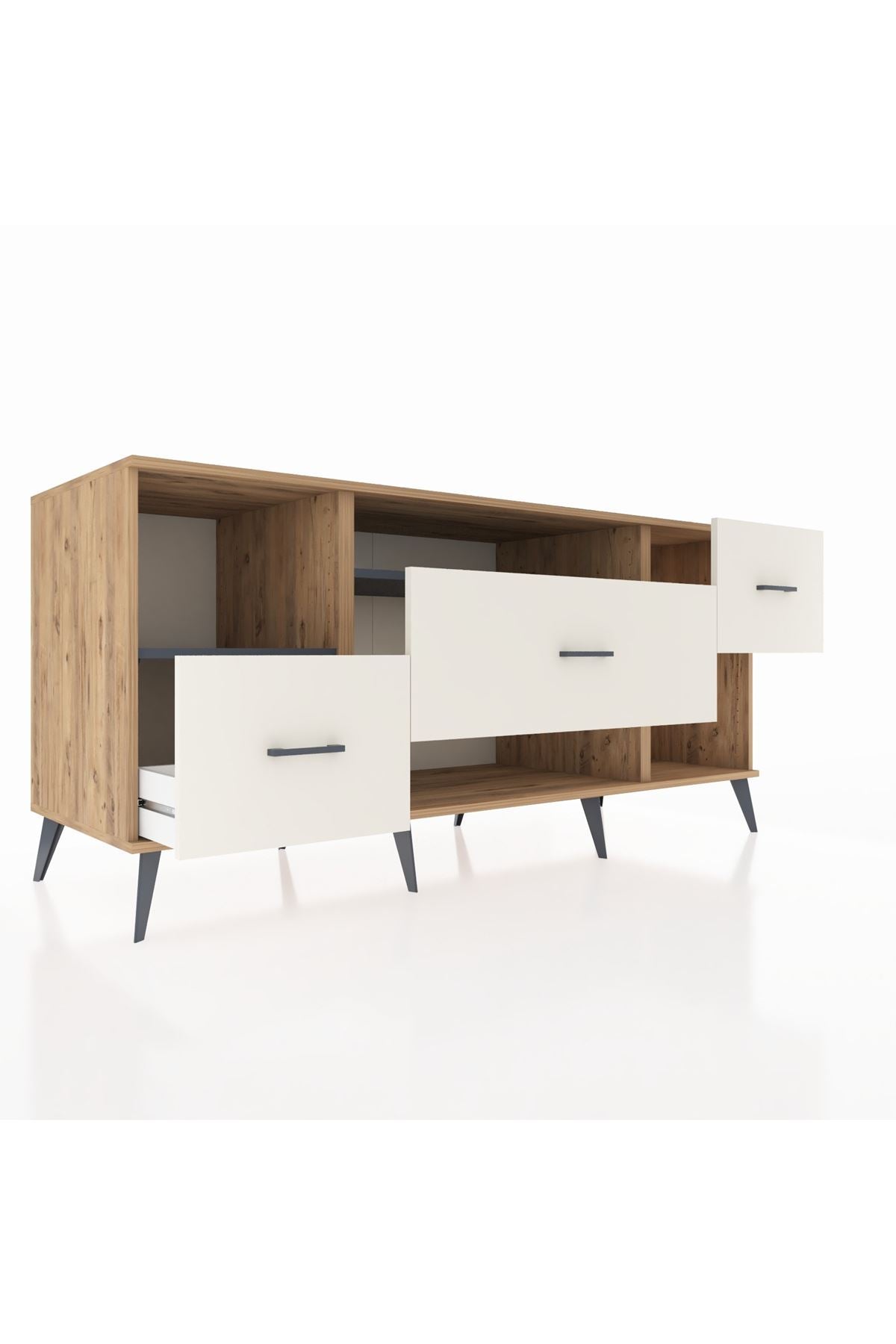 Kronos Konsol 2 Raflı 3 Çekmeceli 176x59x83 - S610M019V25C