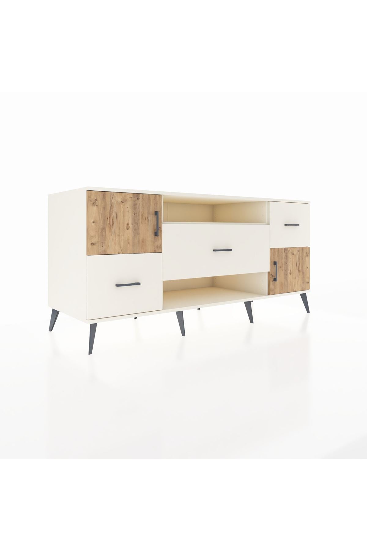 Kronos Konsol 2 Raflı 3 Çekmeceli 2 Kapaklı 176x59x83 - S610M020V01C