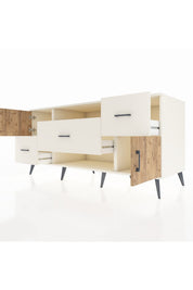 Kronos Konsol 2 Raflı 3 Çekmeceli 2 Kapaklı 176x59x83 - S610M020V01C