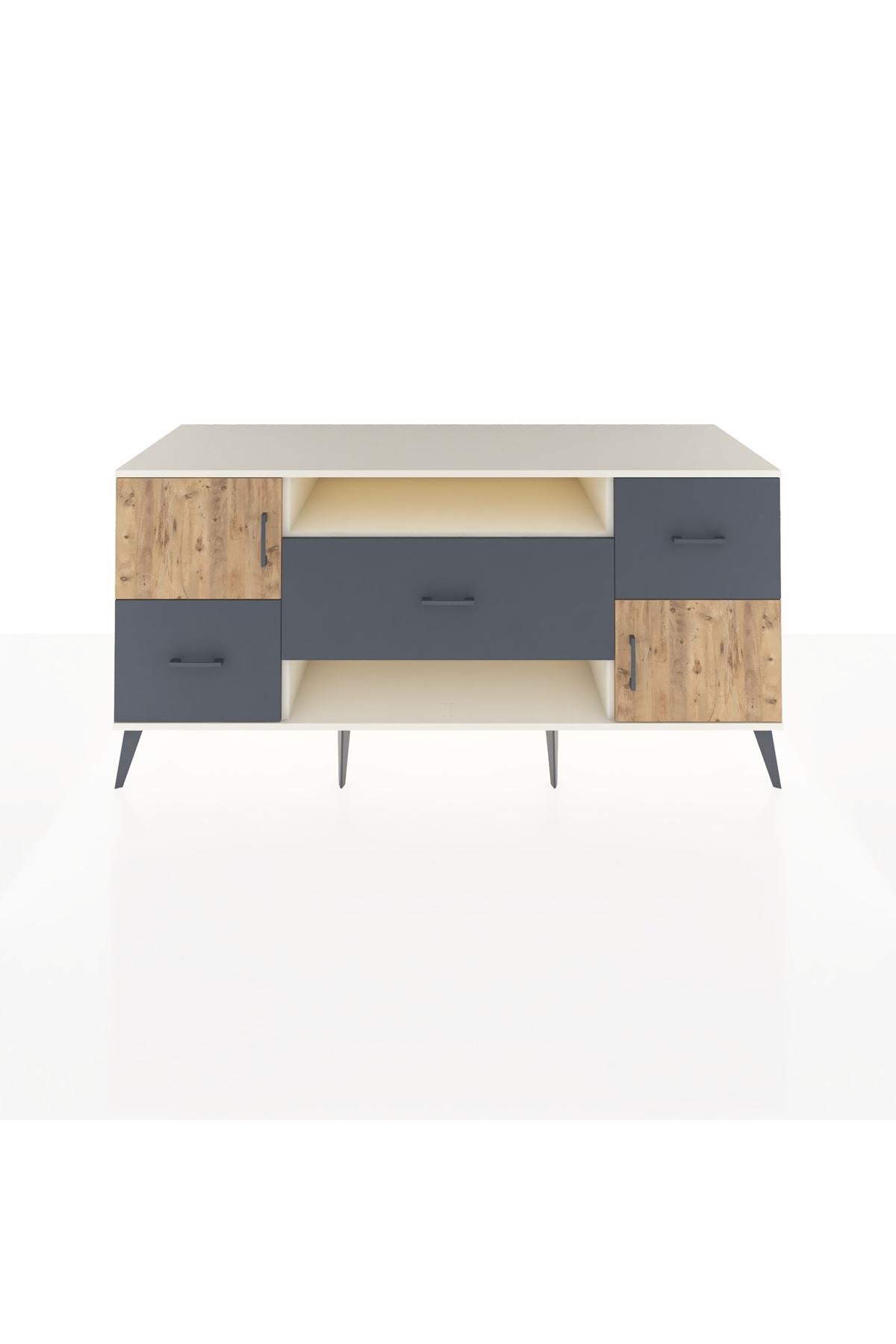Kronos Konsol 2 Raflı 3 Çekmeceli 2 Kapaklı 176x59x83 - S610M020V02C
