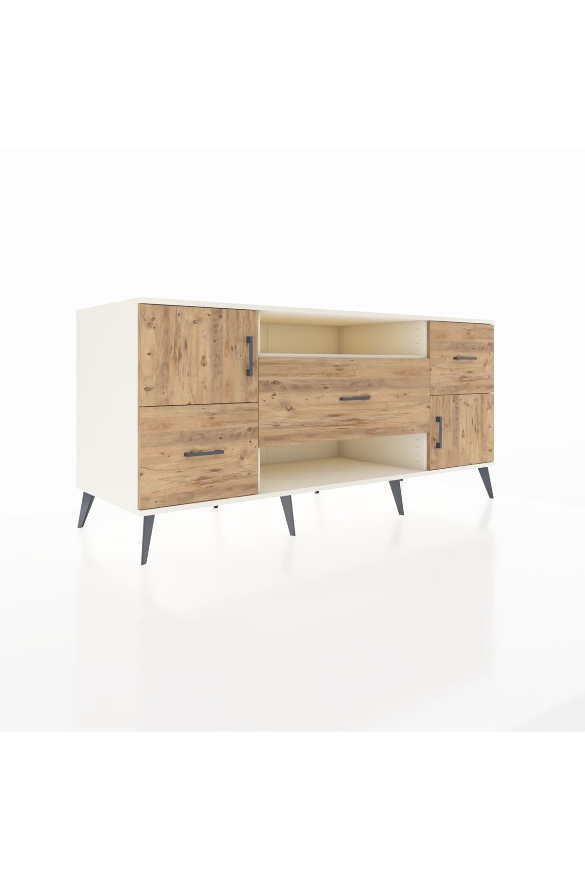 Kronos Konsol 2 Raflı 3 Çekmeceli 2 Kapaklı 176x59x83 - S610M020V03C