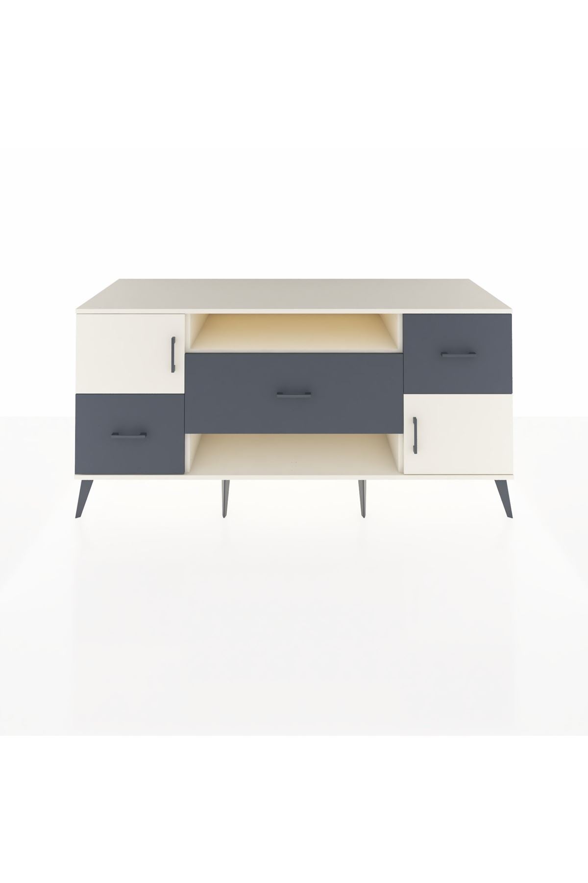Kronos Konsol 2 Raflı 3 Çekmeceli 2 Kapaklı 176x59x83 - S610M020V05C