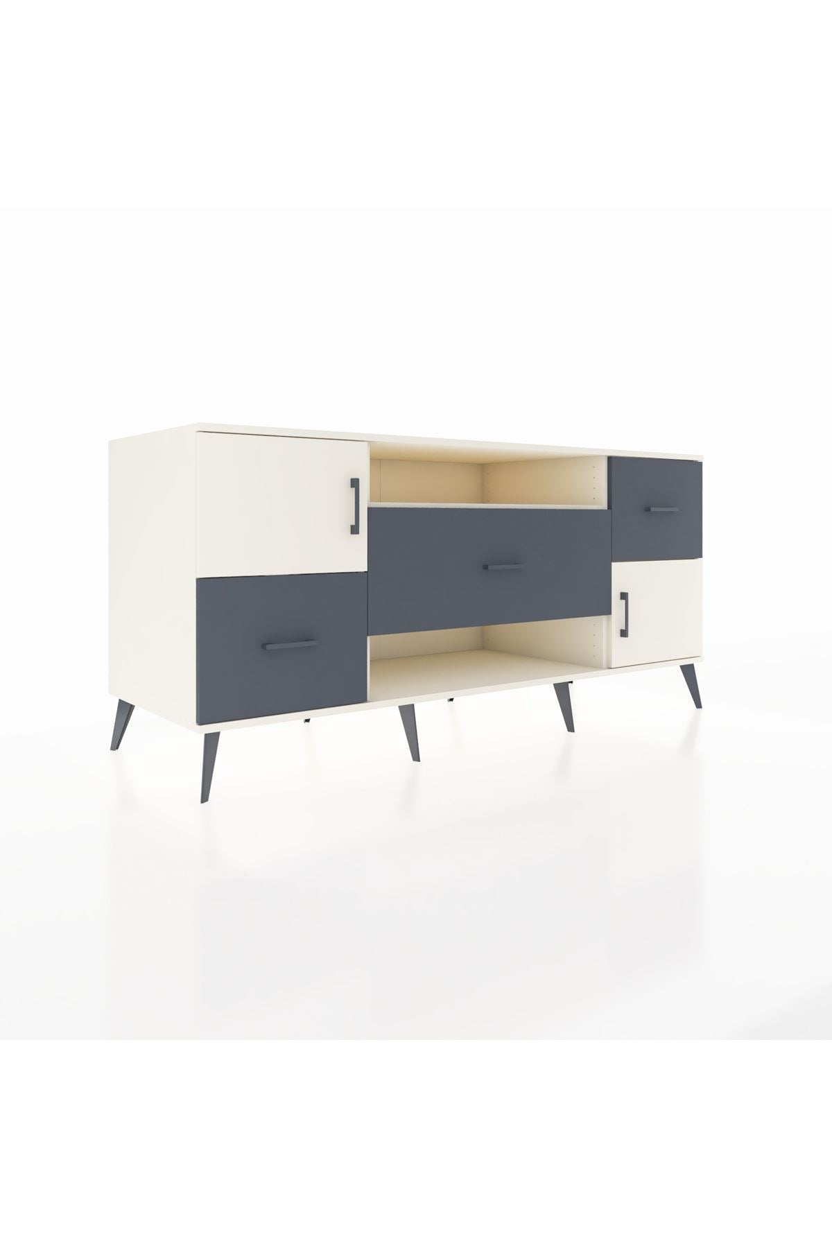Kronos Konsol 2 Raflı 3 Çekmeceli 2 Kapaklı 176x59x83 - S610M020V05C