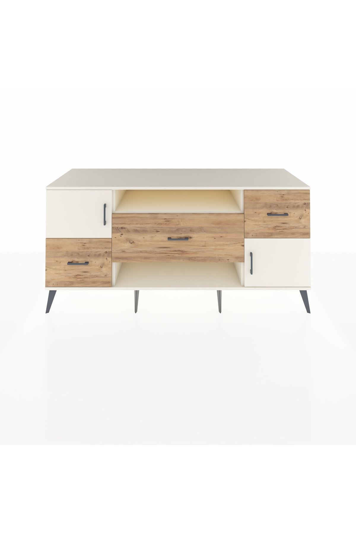 Kronos Konsol 2 Raflı 3 Çekmeceli 2 Kapaklı 176x59x83 - S610M020V06C