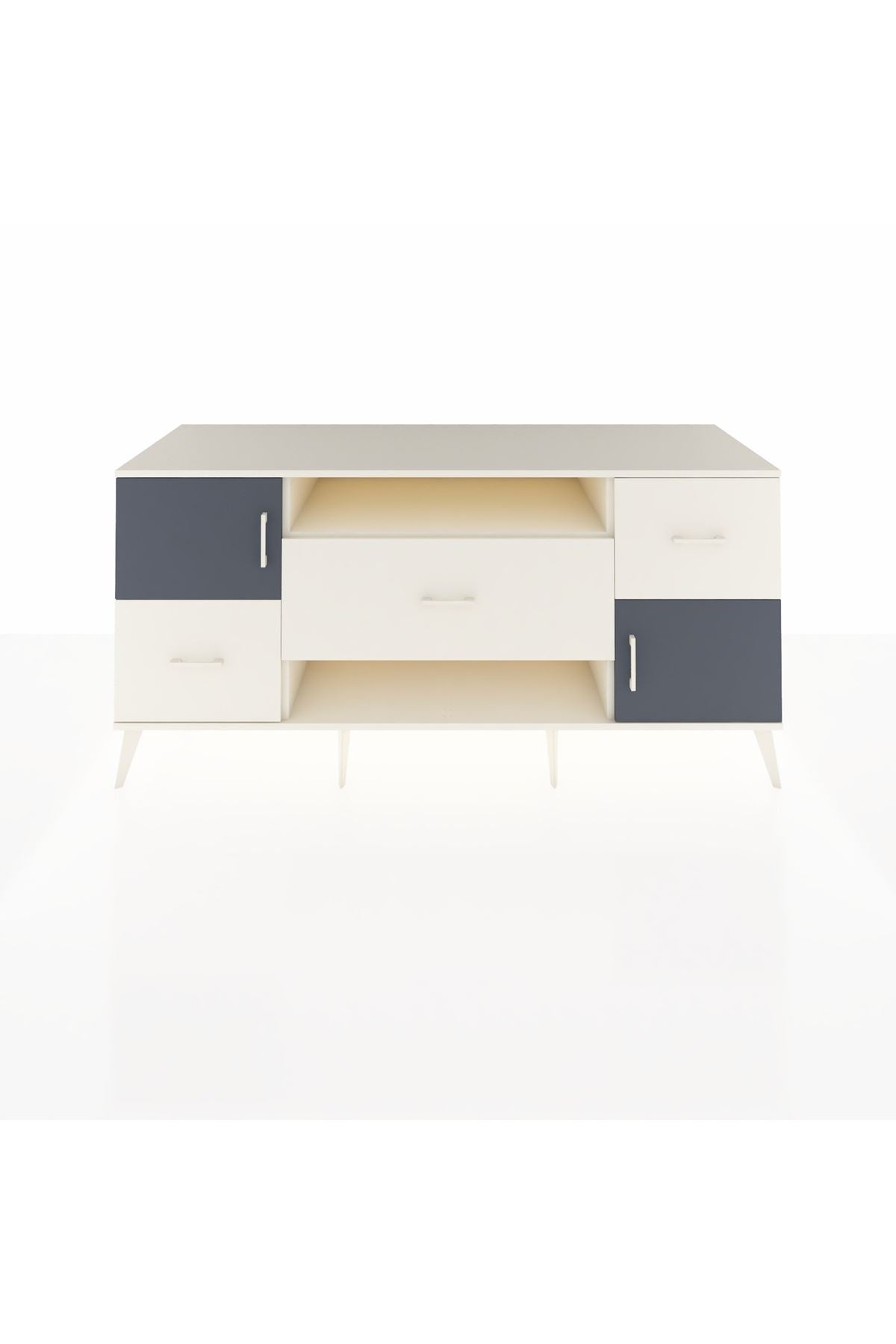 Kronos Konsol 2 Raflı 3 Çekmeceli 2 Kapaklı 176x59x83 - S610M020V07C