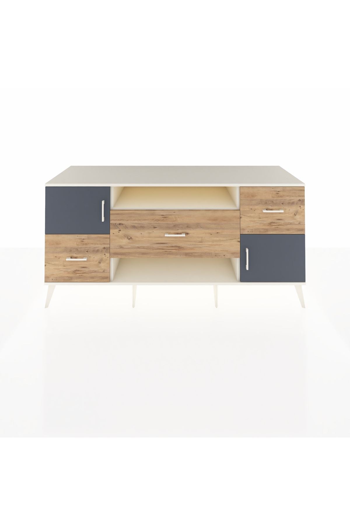 Kronos Konsol 2 Raflı 3 Çekmeceli 2 Kapaklı 176x59x83 - S610M020V09C