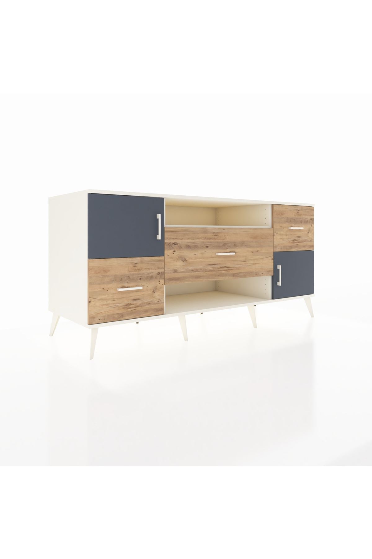 Kronos Konsol 2 Raflı 3 Çekmeceli 2 Kapaklı 176x59x83 - S610M020V09C