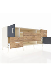 Kronos Konsol 2 Raflı 3 Çekmeceli 2 Kapaklı 176x59x83 - S610M020V09C