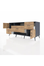 Kronos Konsol 2 Raflı 3 Çekmeceli 2 Kapaklı 176x59x83 - S610M020V12C
