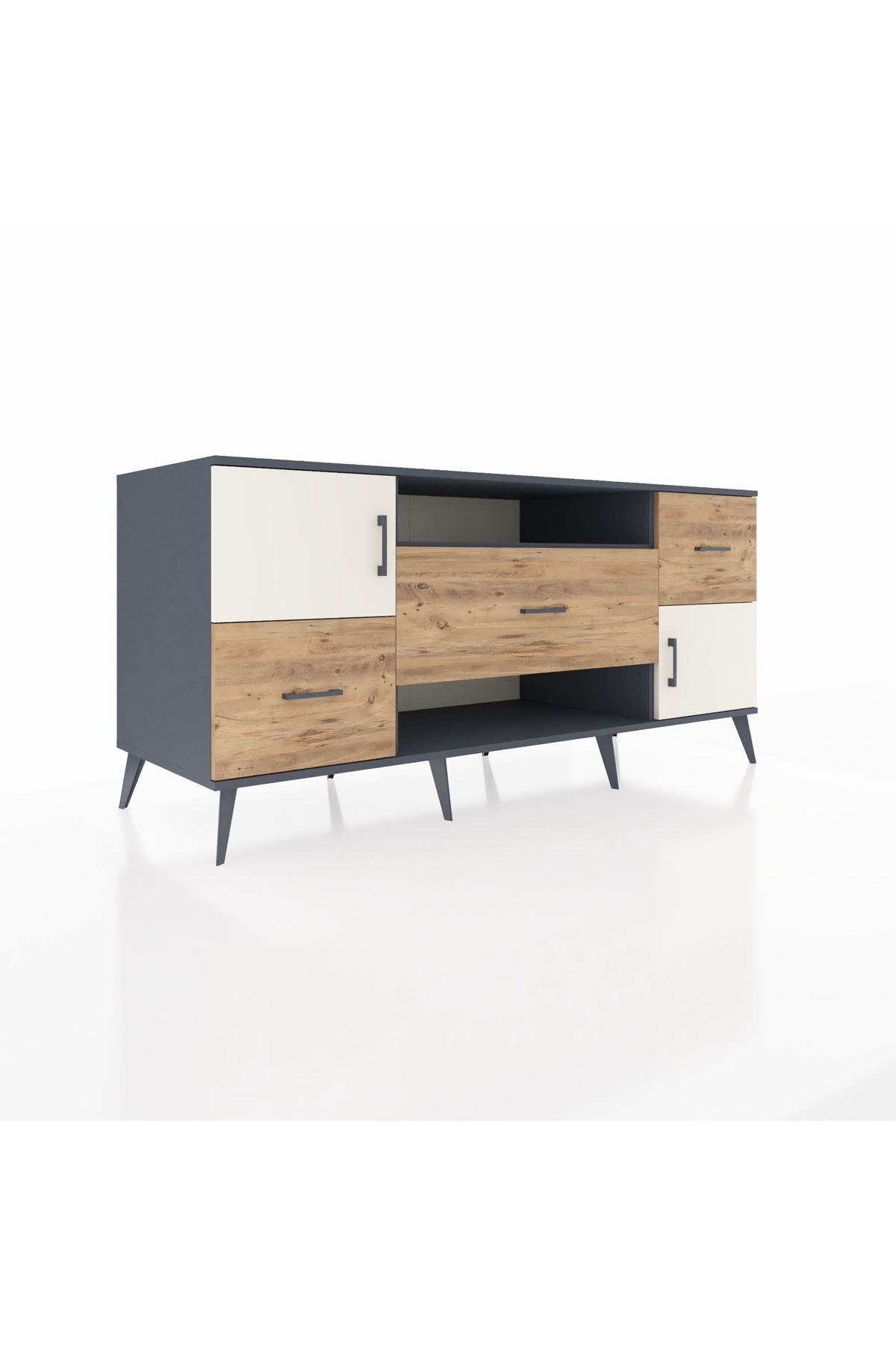 Kronos Konsol 2 Raflı 3 Çekmeceli 2 Kapaklı 176x59x83 - S610M020V15C