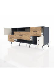 Kronos Konsol 2 Raflı 3 Çekmeceli 2 Kapaklı 176x59x83 - S610M020V15C