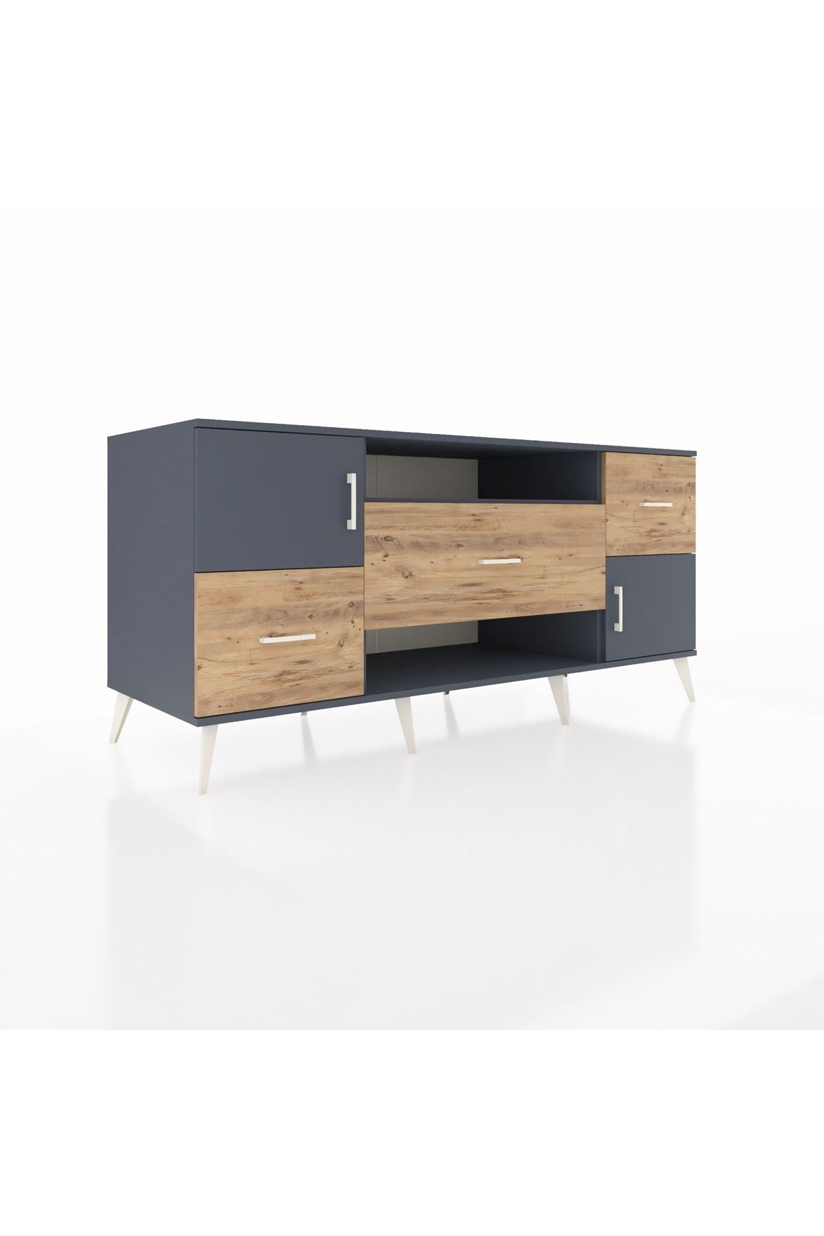 Kronos Konsol 2 Raflı 3 Çekmeceli 2 Kapaklı 176x59x83 - S610M020V18C