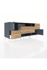 Kronos Konsol 2 Raflı 3 Çekmeceli 2 Kapaklı 176x59x83 - S610M020V18C