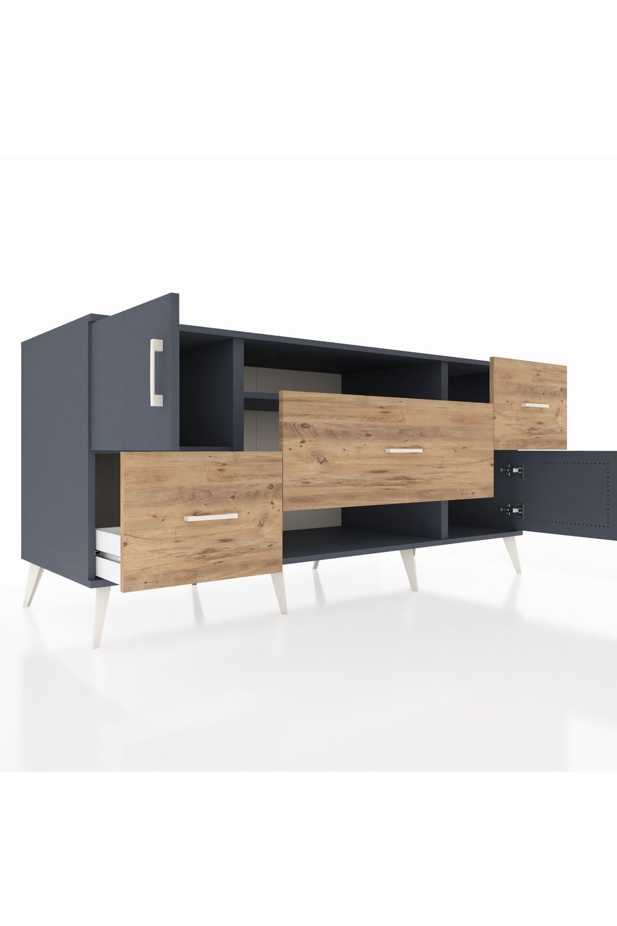 Kronos Konsol 2 Raflı 3 Çekmeceli 2 Kapaklı 176x59x83 - S610M020V18C