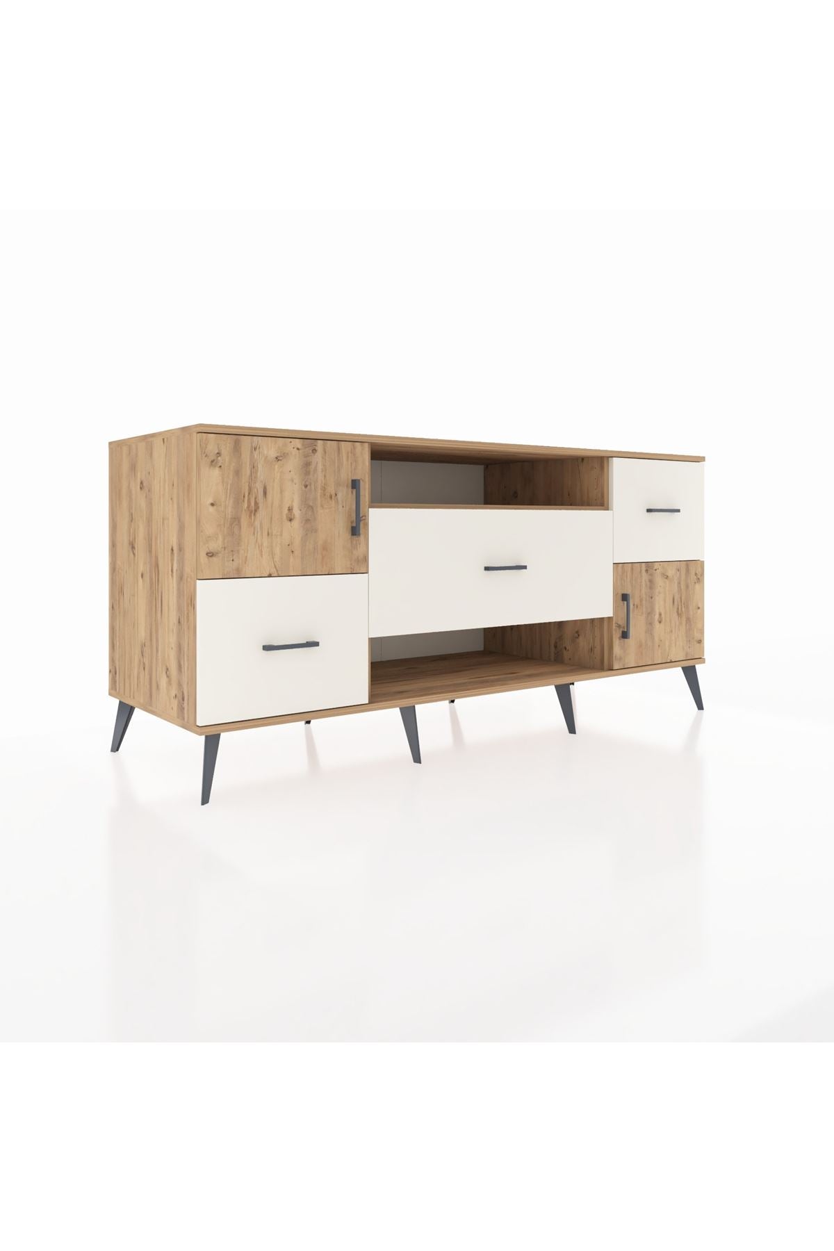 Kronos Konsol 2 Raflı 3 Çekmeceli 2 Kapaklı 176x59x83 - S610M020V19C