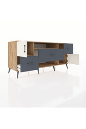 Kronos Konsol 2 Raflı 3 Çekmeceli 2 Kapaklı 176x59x83 - S610M020V23C