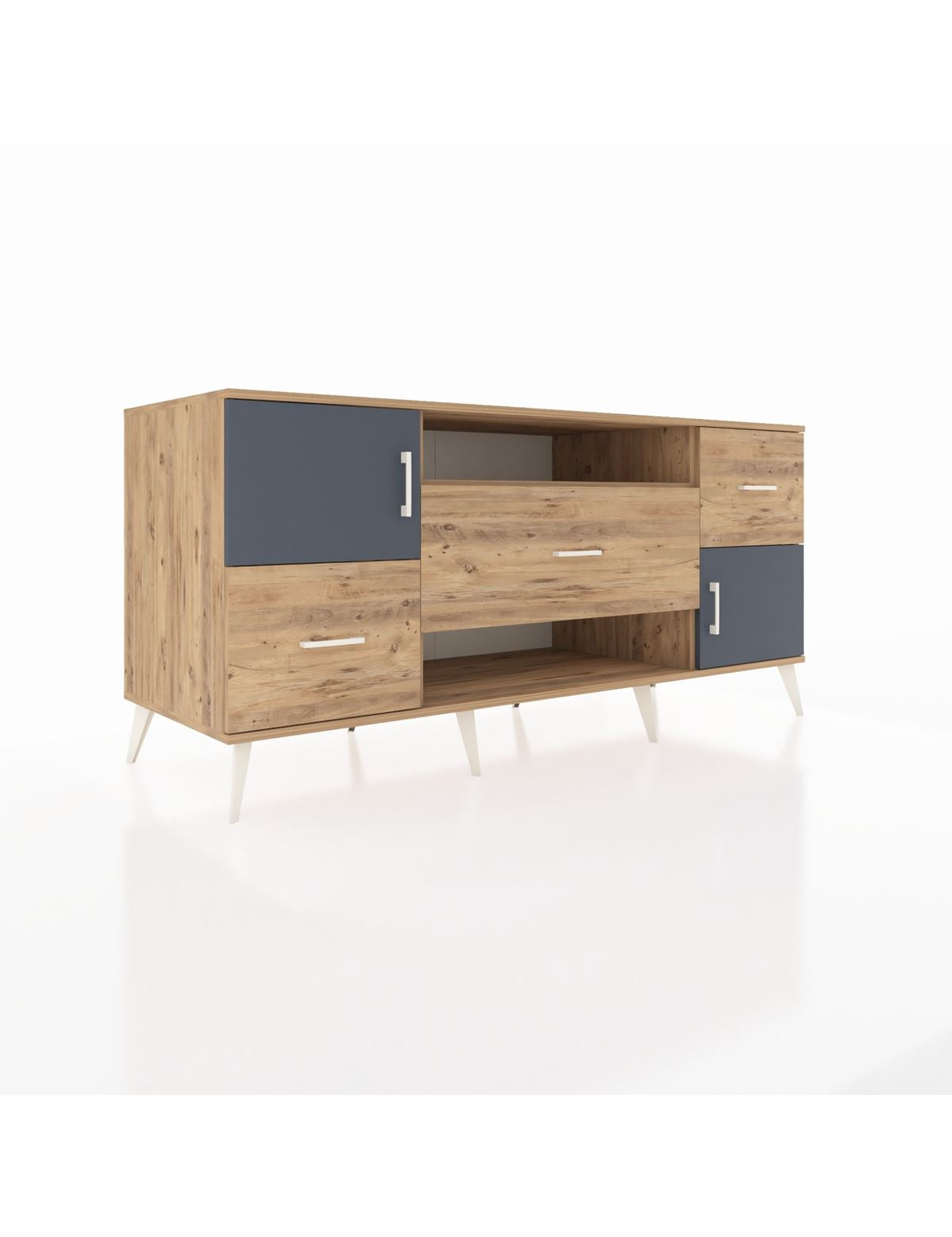 Kronos Konsol 2 Raflı 3 Çekmeceli 2 Kapaklı 176x59x83 - S610M020V27C