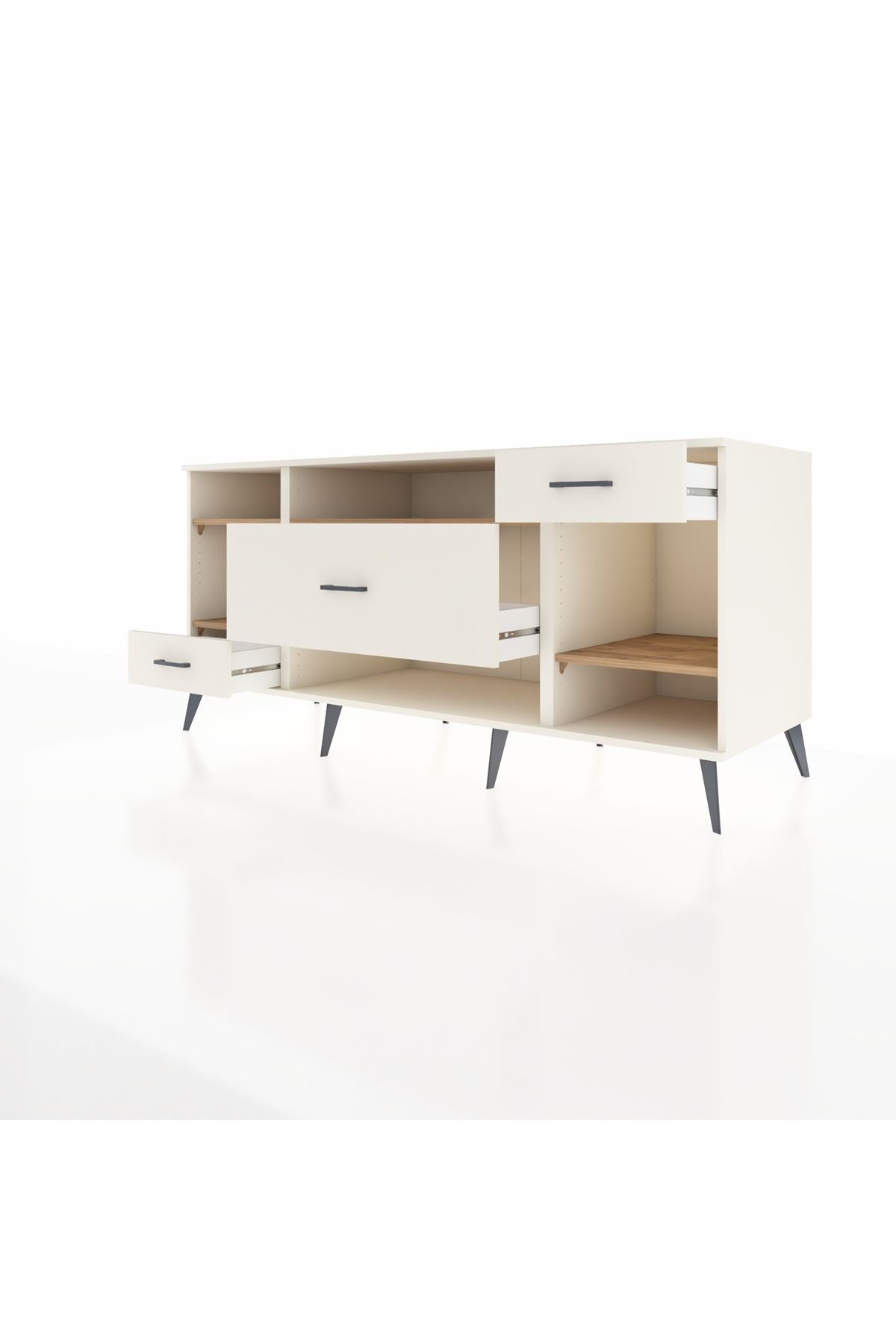 Kronos Konsol 4 Raflı 3 Çekmeceli 176x59x83 - S610M021V01C
