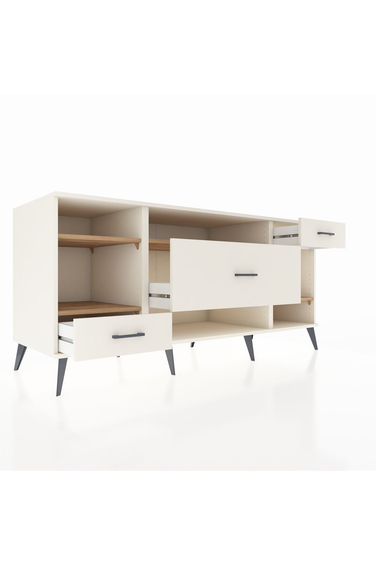 Kronos Konsol 4 Raflı 3 Çekmeceli 176x59x83 - S610M021V01C