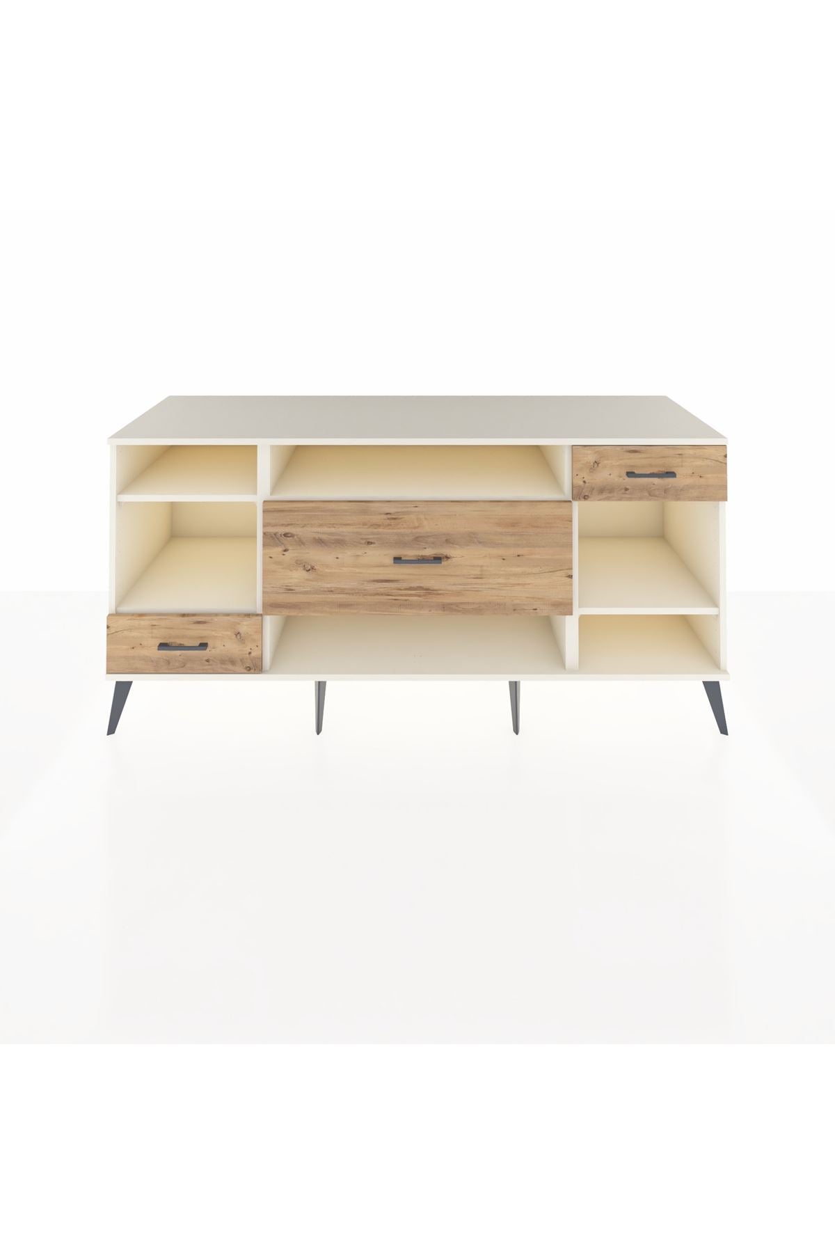Kronos Konsol 4 Raflı 3 Çekmeceli 176x59x83 - S610M021V06C
