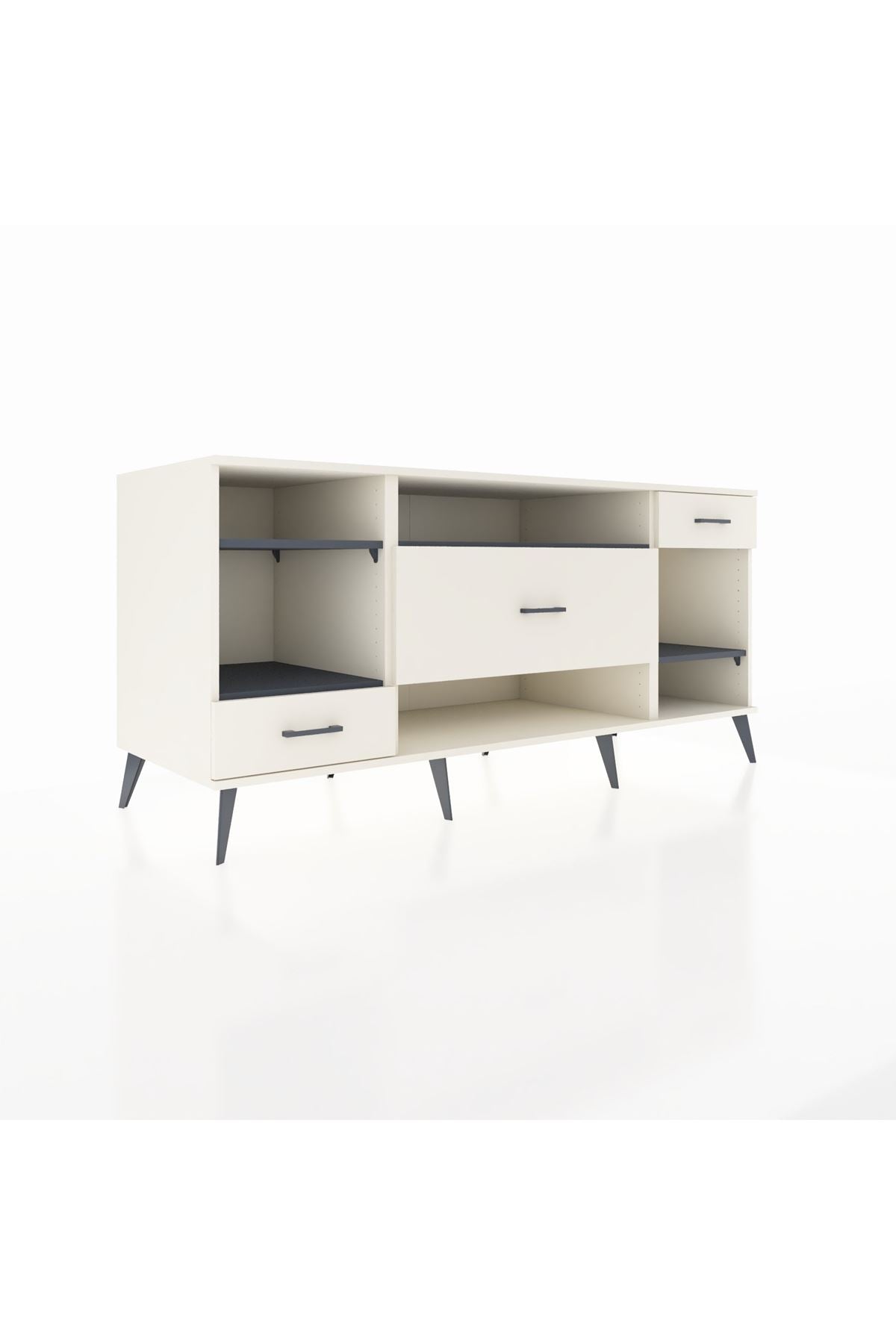 Kronos Konsol 4 Raflı 3 Çekmeceli 176x59x83 - S610M021V07C