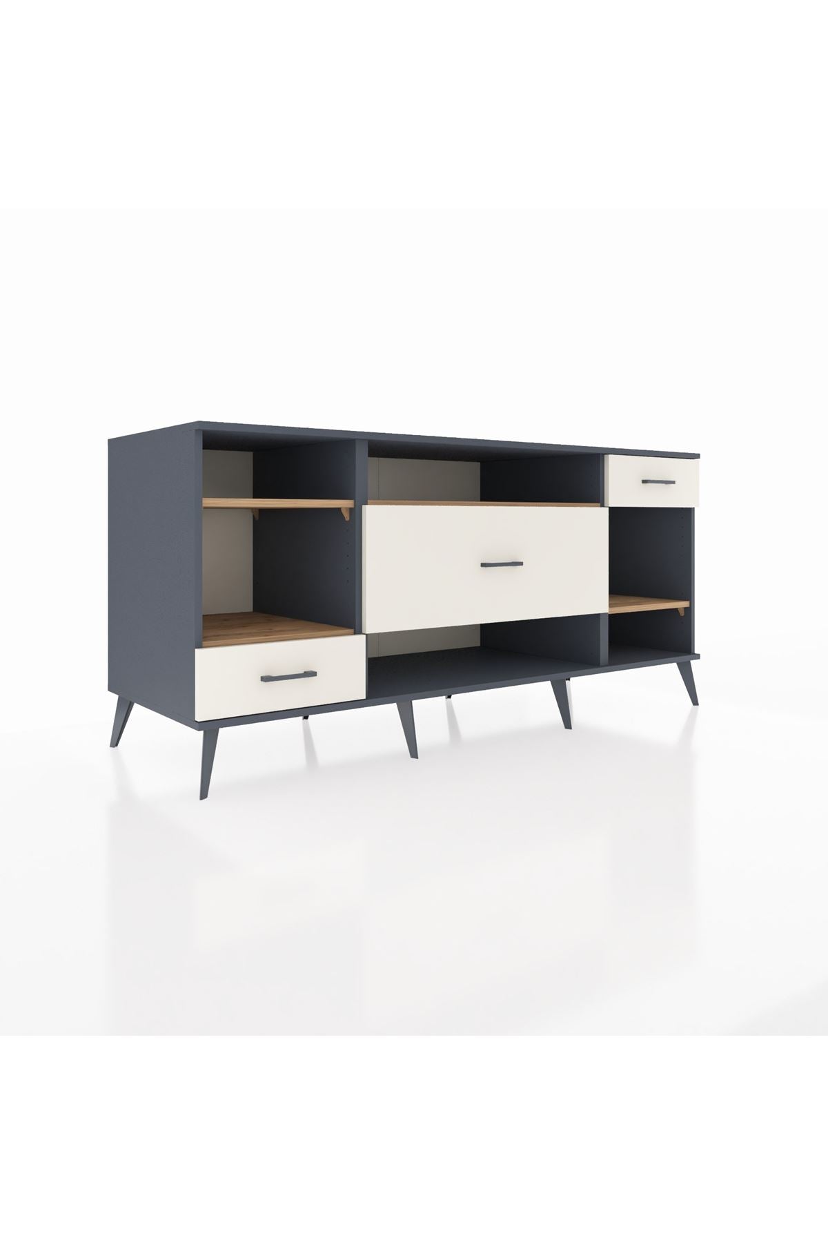 Kronos Konsol 4 Raflı 3 Çekmeceli 176x59x83 - S610M021V10C