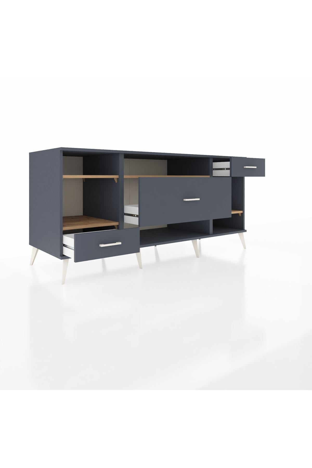 Kronos Konsol 4 Raflı 3 Çekmeceli 176x59x83 - S610M021V11C