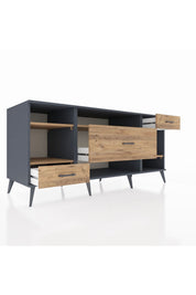 Kronos Konsol 4 Raflı 3 Çekmeceli 176x59x83 - S610M021V12C