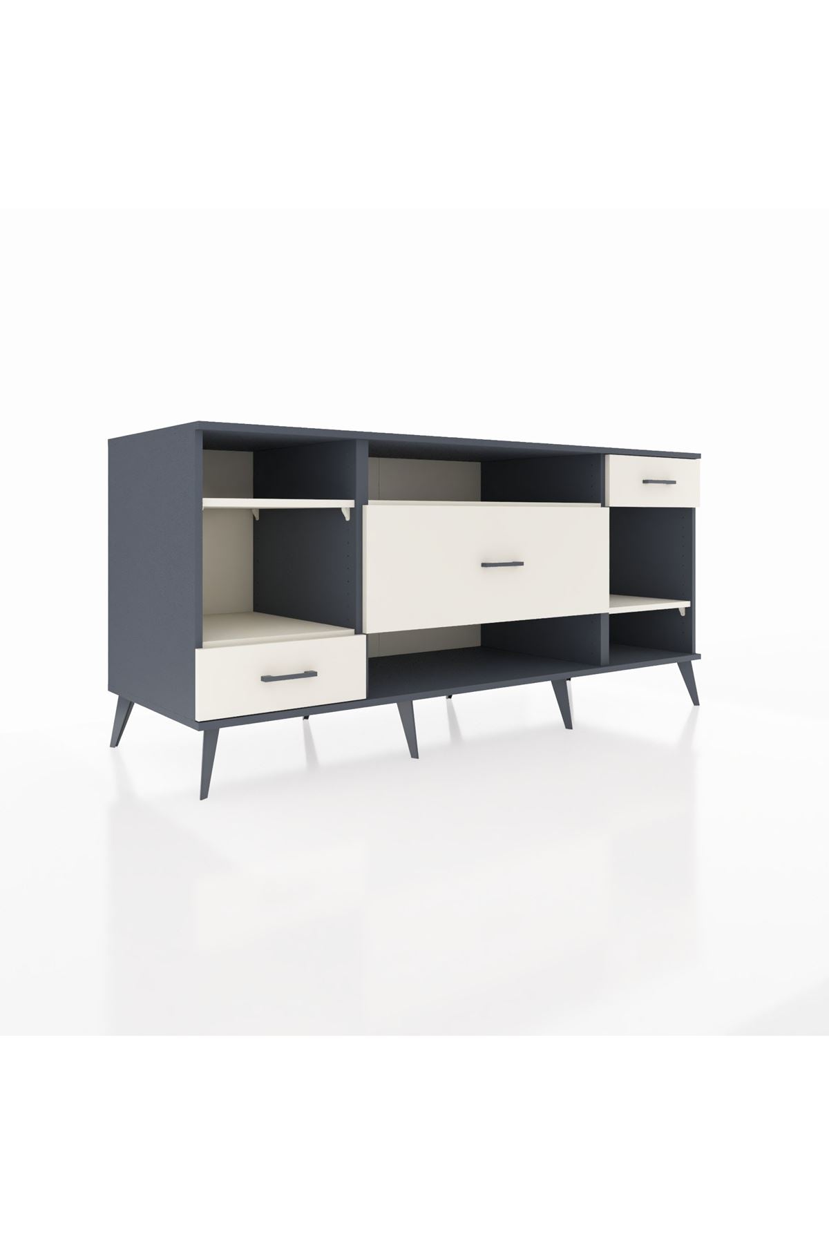 Kronos Konsol 4 Raflı 3 Çekmeceli 176x59x83 - S610M021V13C