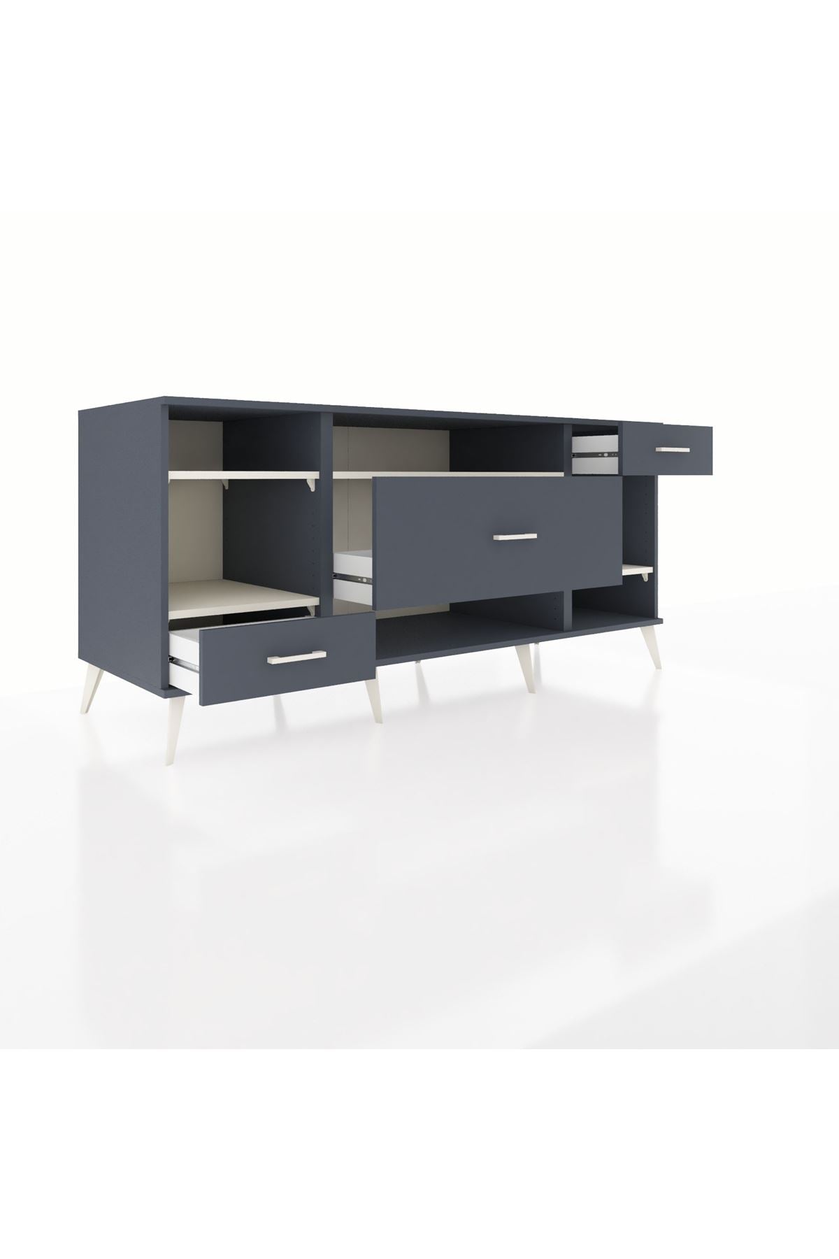 Kronos Konsol 4 Raflı 3 Çekmeceli 176x59x83 - S610M021V14C